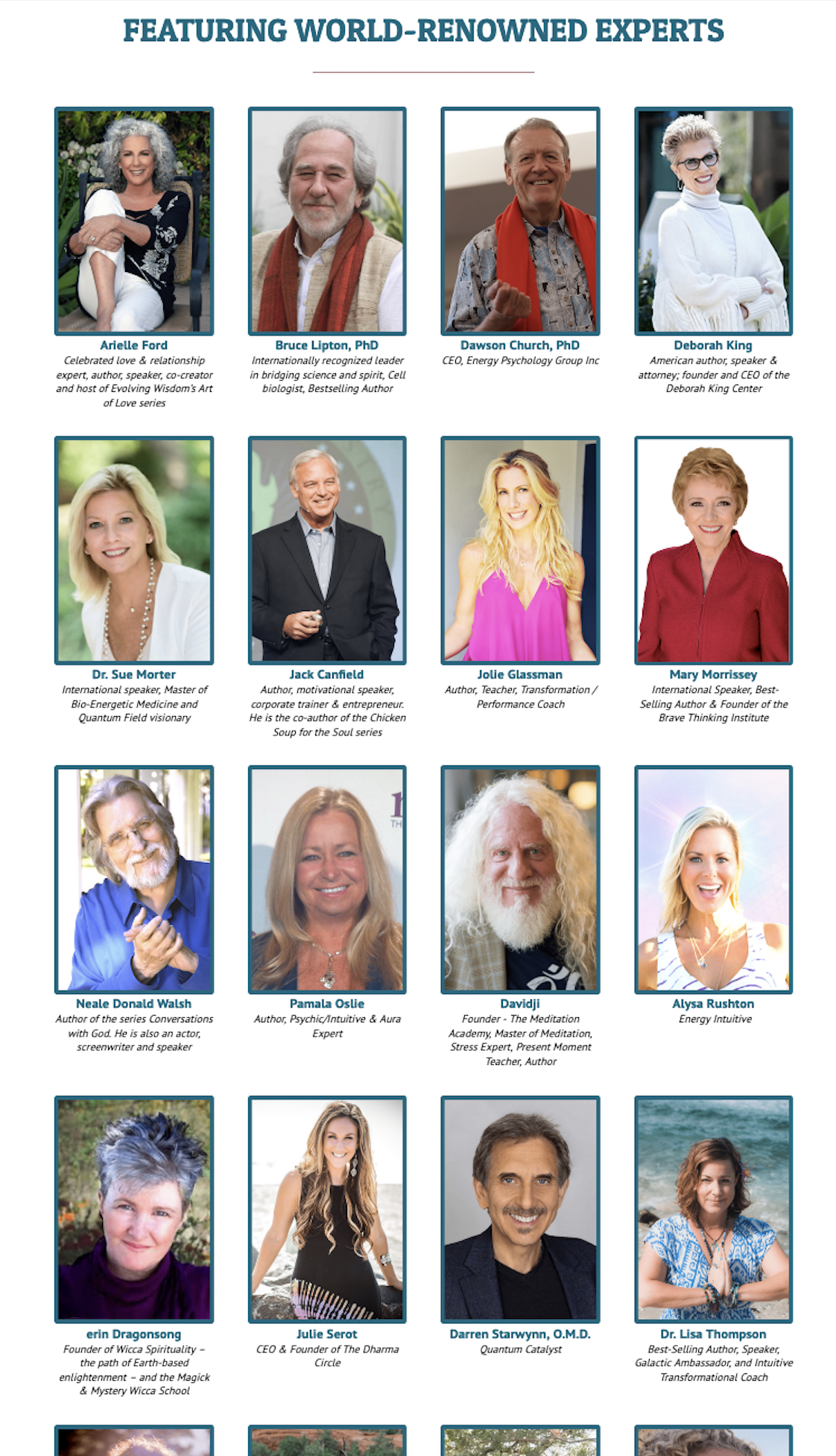 quantum miracles mastery docuseries lineup 2022