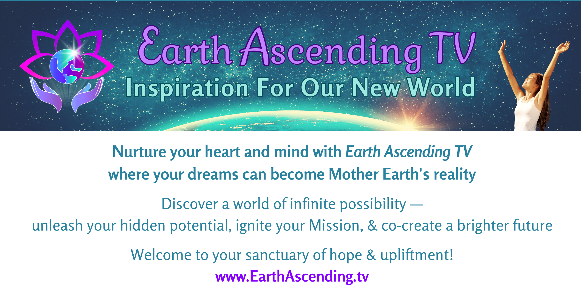 Earth Ascending TV Banner + Info + Link to Channel