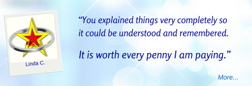  Learning from you seemed not only easier, but you explained things very completely so it could be understood and remembered. It is worth every penny I am paying - Linda C  © Wicca-Spirituality.com 