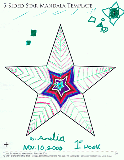 Amelia's Star Mandala 