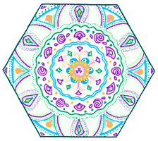 wicca-spirituality Hexagon Mandala 