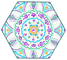 wicca-spirituality Hexagon Mandala