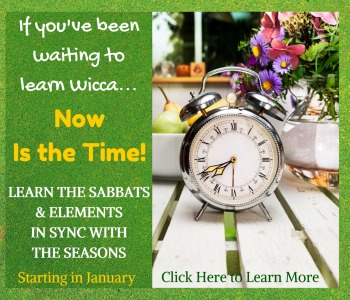 If you've been waiting to learn Wicca, now is the time!  A Year And A Day: Becoming a Wiccan  © Wicca-Spirituality.com