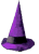  wicca symbols - purple witch's hat © Wicca-Spirituality.com