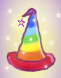 Gay Wicca Spirituality Rainbow Hat